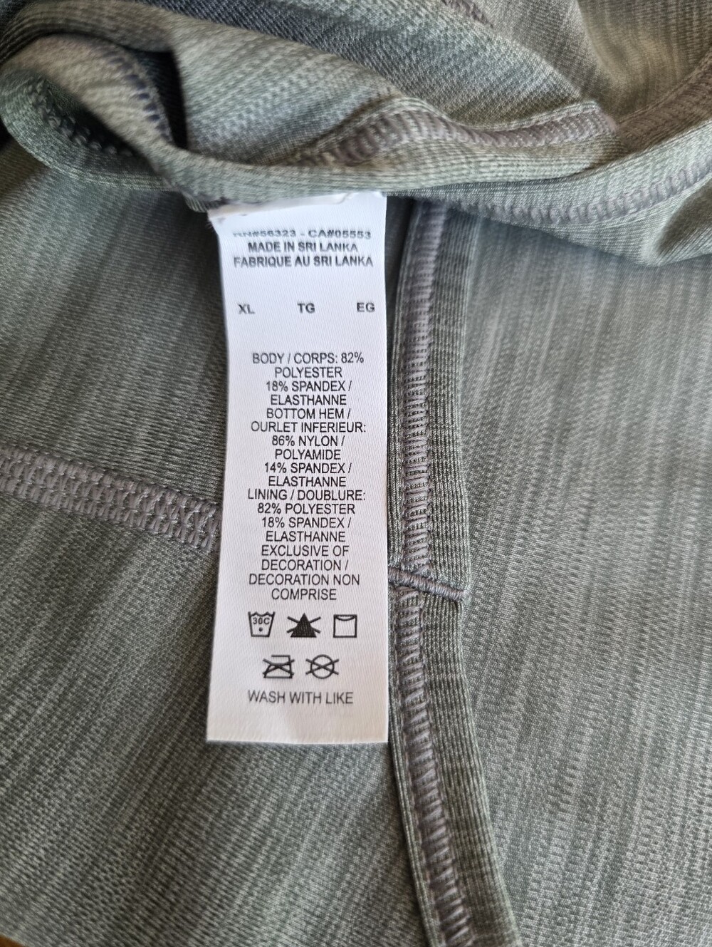 Nike Light Grey Racerback Sports Bra with Black Underband - Picture 3 of 3